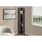 Monarch Specialties Bookshelf, Bookcase, Etagere, Corner, 4 Tier, 62"H, Office, Bedroom, Metal, Laminate, Brown, Black I 3622 - alternate 5